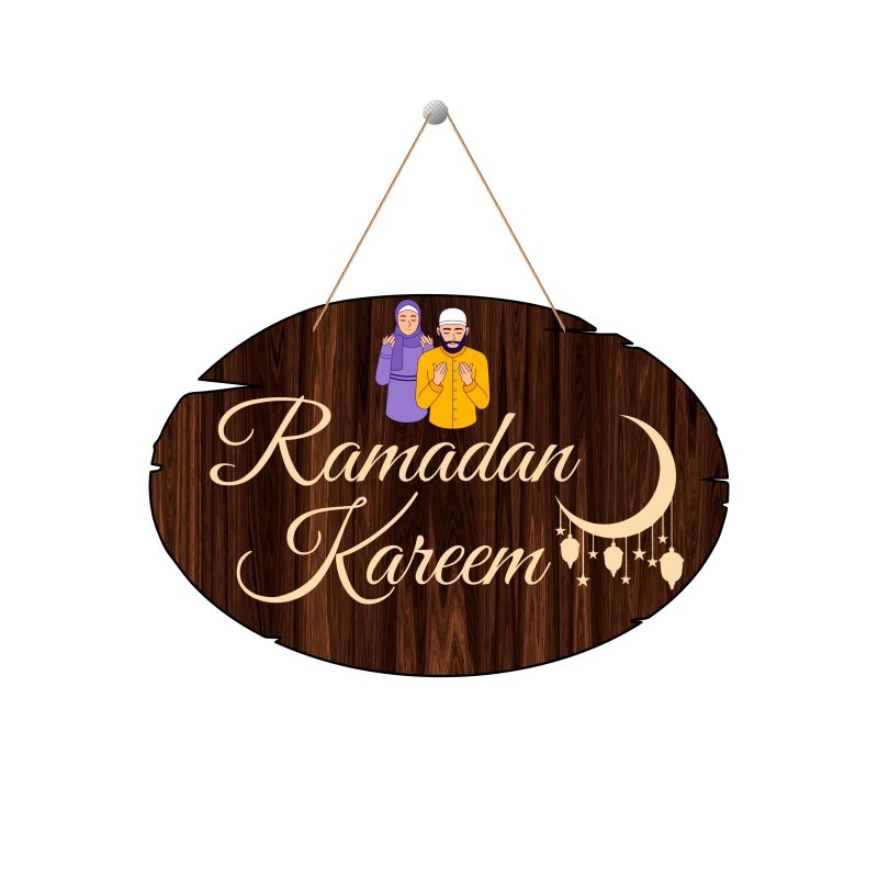 Ramadan Kareem Islamic Wall Hanging Festival Gift for Muslim Friend Home, Bedroom, Living Room Décor Gift Items